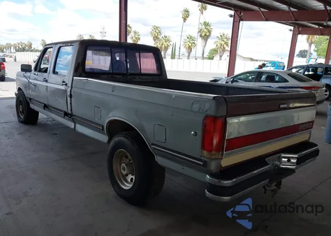 1989 Ford F350 из США, поврежденный, VIN 2FTJW35M9KCA56949
